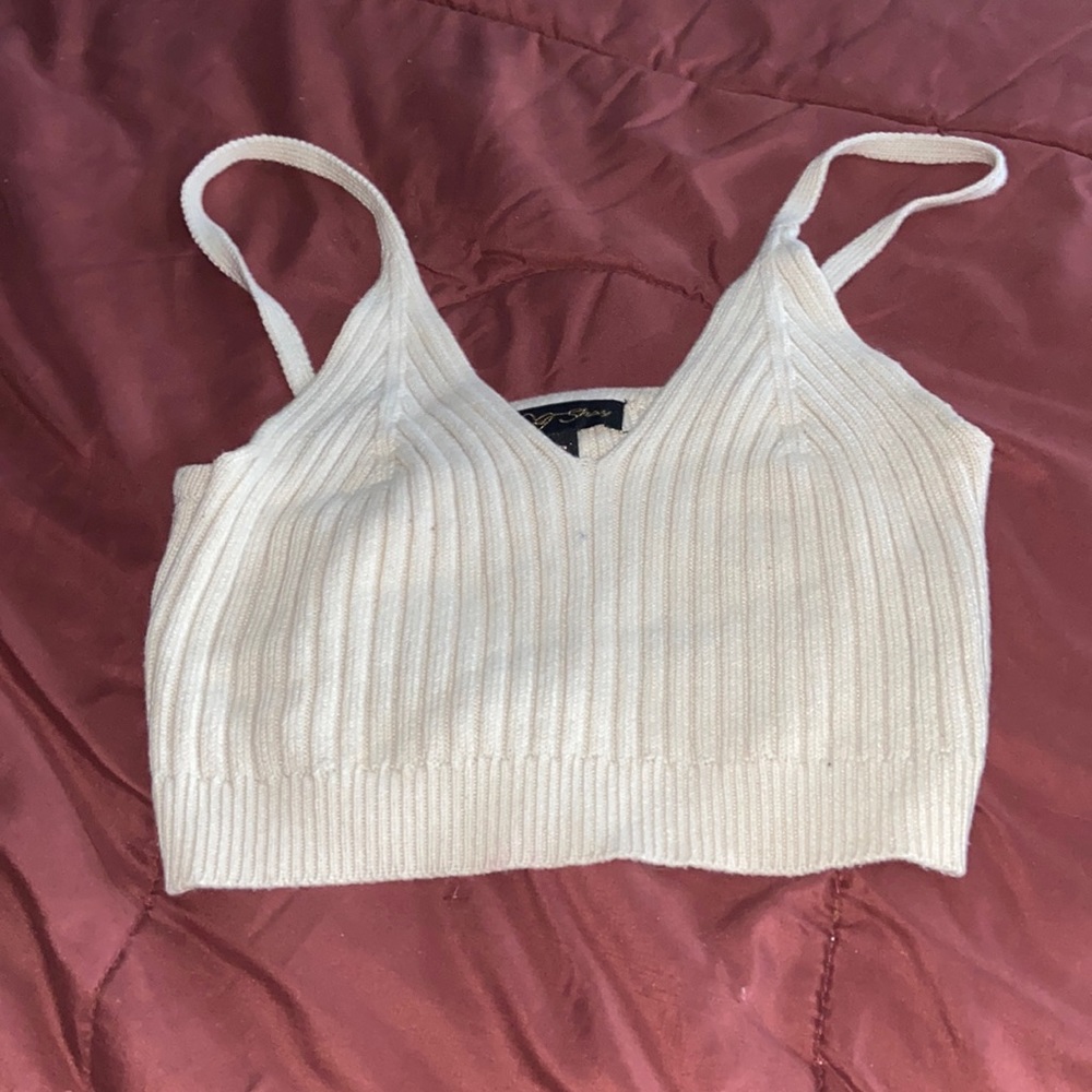 Tank top, crochet crop top
